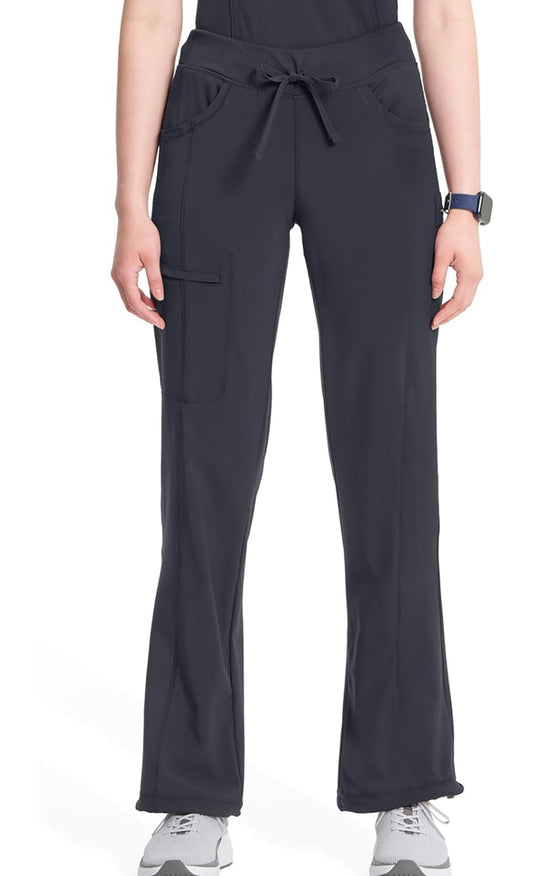 Infinity Women's 4-Pocket STRETCH Drawstring Scrub Pants pewter color