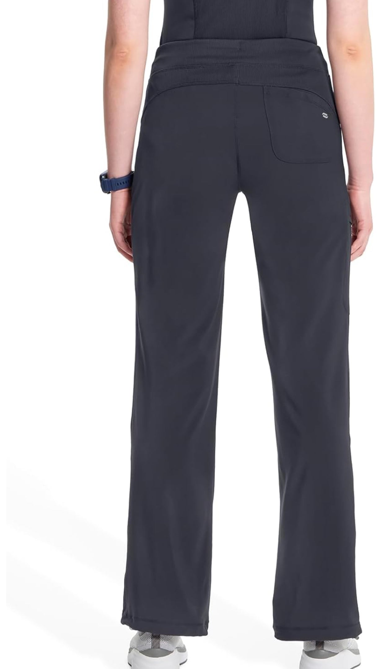 Infinity Women's 4-Pocket STRETCH Drawstring Scrub Pants pewter color